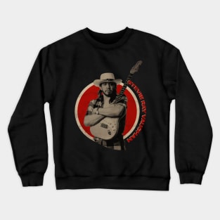 Stevie Ray on red color Crewneck Sweatshirt